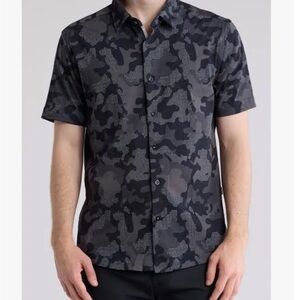 Stone Rose Men's Black Camo Shirt